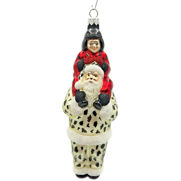 Patricia Breen Carry Me Santa Dalmatian and Ladybug Halloween Christmas Ornament - Picture 1 of 7